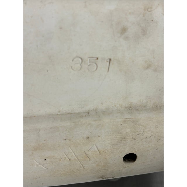 Ceramic Early 20th Century Porcelain Corner Sink For Sale - Image 7 of 7