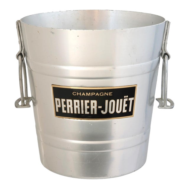 Vintage Perrier-Jouët Champagne Bucket With Equestrian Stirrup Handles For Sale