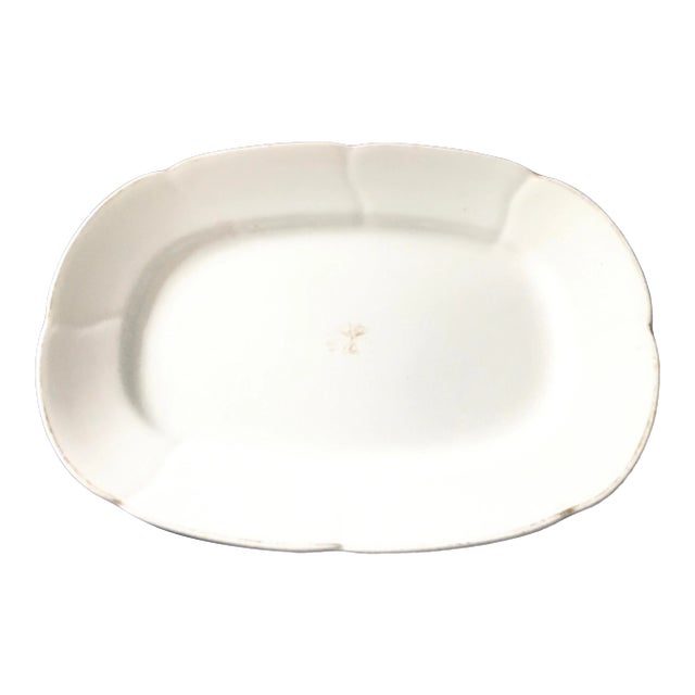 Antique Bishop & Stonier Ironstone Tea Leaf Platter For Sale