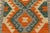 Textile 1990s Tribal Kilim Rust Purple Wool Rug - 2'2" X 3'0" For Sale - Image 7 of 7