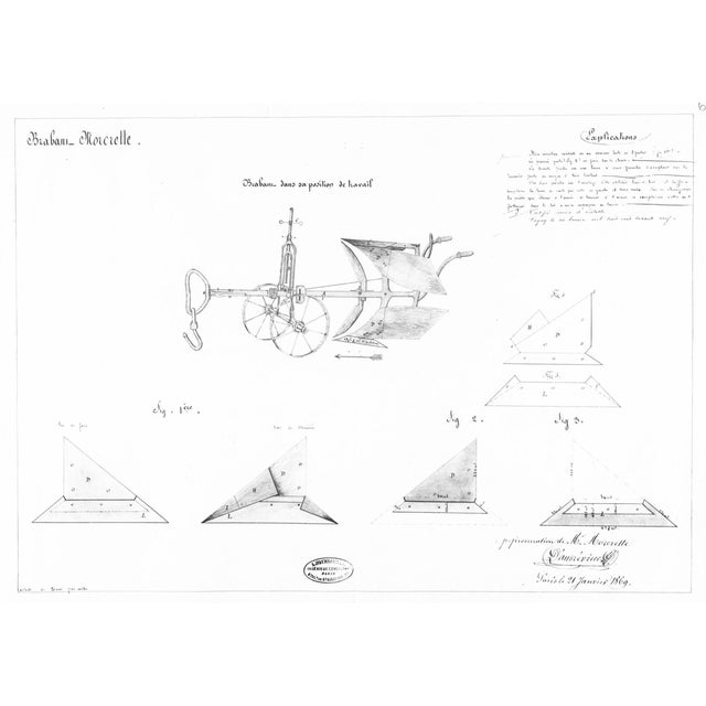 1860s–1870s François Morcrette Cast-Iron Plow Salesman Sample For Sale - Image 13 of 13