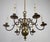Small Dutch Six-Arm Bronze Chandelier For Sale - Image 4 of 6
