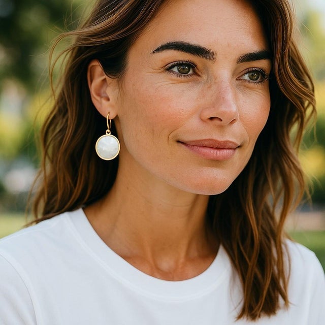 Contemporary Ippolita Lollipop Collection 18k Yellow Gold Opaque White Crystal Earrings - 2 Pieces For Sale - Image 3 of 12