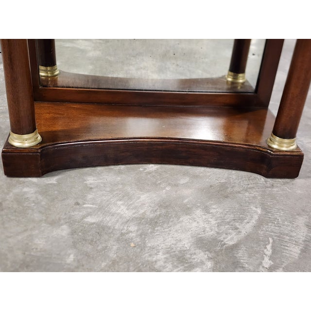 Antique Empire Style Console Table With Marble Top For Sale - Image 10 of 12