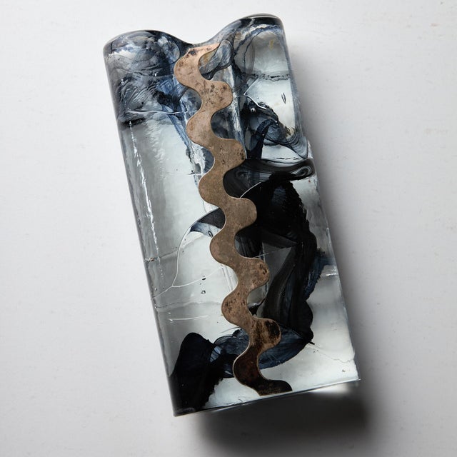 Silver-Plated Vase by Claude Cuny For Sale - Image 6 of 13