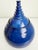 Late 20th Century Cobalt Blue Modernist Ceramic Lidded Pot, Artist Signed For Sale - Image 4 of 9