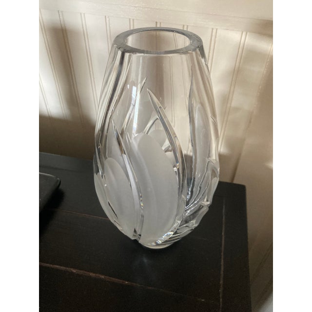 Traditional Waterford Marquis Irish Coventry Posey Crystal Large Vase For Sale - Image 3 of 5