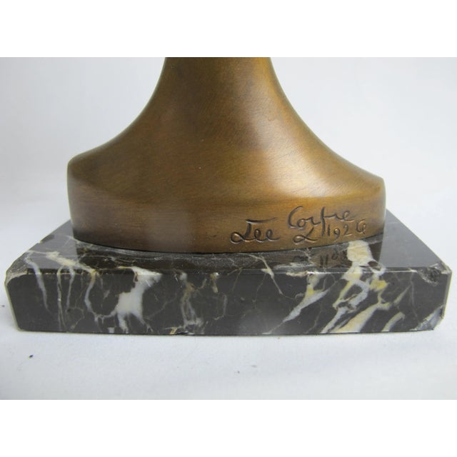 Artcurial Paris Reproduction of Jean Cocteau Bronze on Marble Base Les Cyclades For Sale - Image 9 of 14