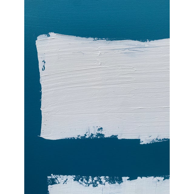 Sarah Trundle, Large Contemporary Abstract Painting, "Trio: In Blue" For Sale - Image 6 of 6