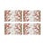 Coral Reef Vegan Leather Rectangle Pebble Placemat, Set of 4 For Sale - Image 4 of 5