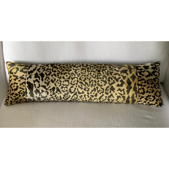 Old World Weavers Leopard Silk Tapestry Lumbar Pillow For Sale - Image 4 of 4