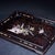 Traditional Vintage Zitan Wood Tray With Mother-of-Pearl Bird & Floral Inlay For Sale - Image 3 of 9
