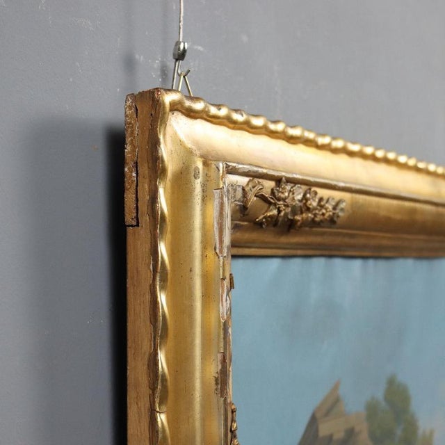 Italian Landscape, Gouache on Paper For Sale - Image 8 of 10