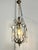 Brass and Green Pendant Light with Cut Crystal Drops, Italy, 1950s For Sale - Image 13 of 17
