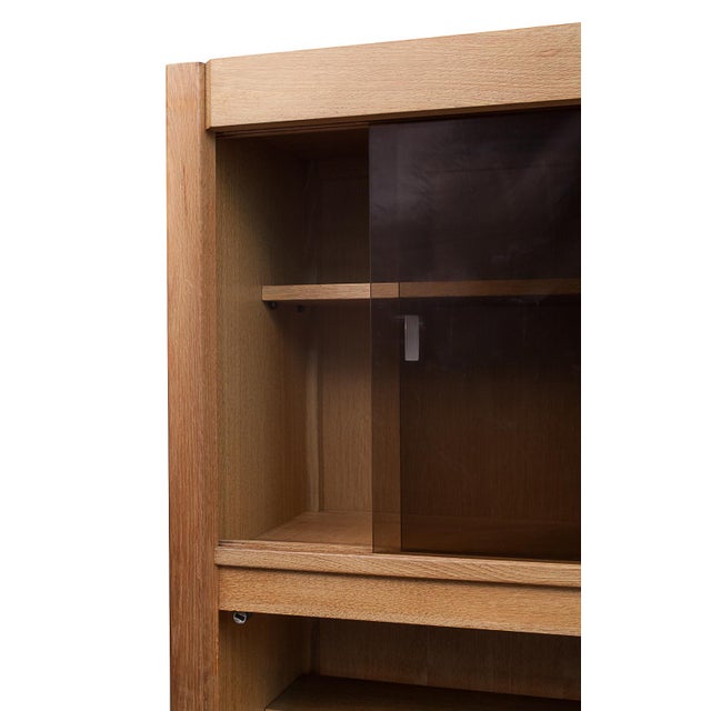 Gold Vintage Glass Cabinet by Guillerme & Chambron, 1950s For Sale - Image 8 of 16