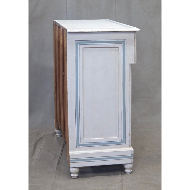 Antique 19th C. Painted Pine Dresser Chest of Drawers With Greek Key Motif For Sale - Image 15 of 17