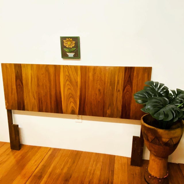 Vintage MidCentury Modern Walnut Queen Headboard Chairish