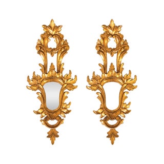 Vintage Baroque French Mirrors, 1940s, Set of 2 For Sale