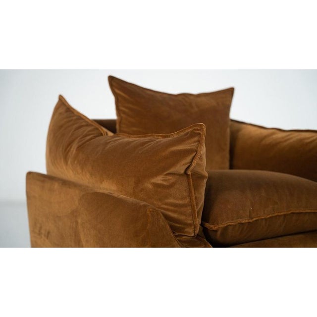 Brown Cado Armchairs by Gunnar Gravesen and David Lewis Divano for ICF, 1970, Set of 2 For Sale - Image 8 of 12