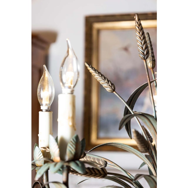 Metal Mid 20th Century French Chandelier - Inspired By Coco Chanel For Sale - Image 7 of 10