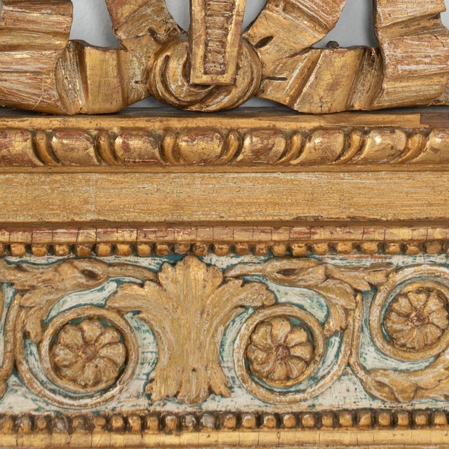 Early 19th Century Gold Gilt Swedish Trumeau Mirror For Sale - Image 6 of 12