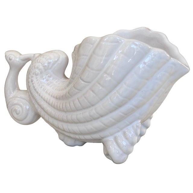 Made in Portugal Snail Motif Petite Escargot Planter Cache Pot For Sale - Image 10 of 11