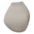 Vintage Mid-Century Modern Abstract Shape White Textured Pottery Vase For Sale