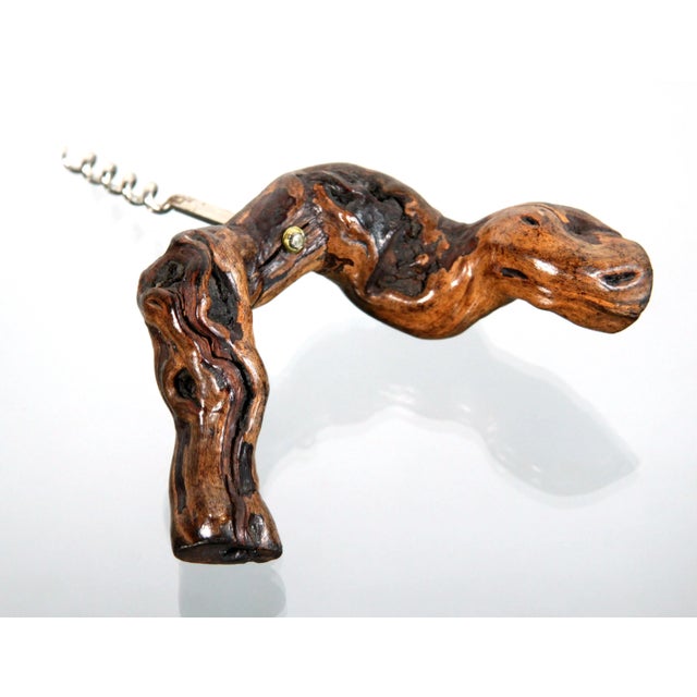 Vintage French Grape Vine Corkscrew From Reine Pédauque Winery in Burgundy For Sale - Image 4 of 6