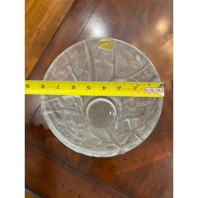 White 1970s Lalique Style Vase For Sale - Image 8 of 8