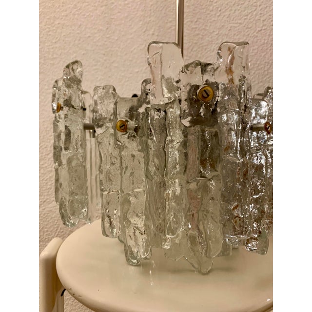 1960s Mid-Century Frosted Glass Pendant by J. T. Kalmar, 1960s For Sale - Image 5 of 18