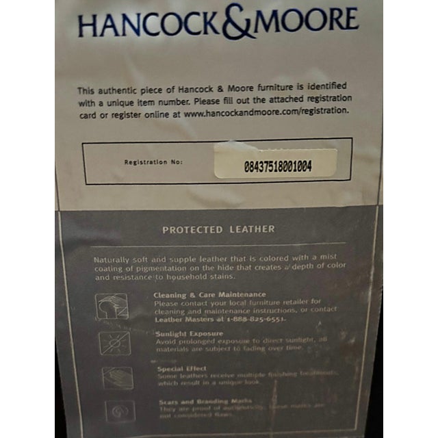 2020s Hancock & Moore Brown Washington Tufted Leather Chairs For Sale - Image 5 of 5