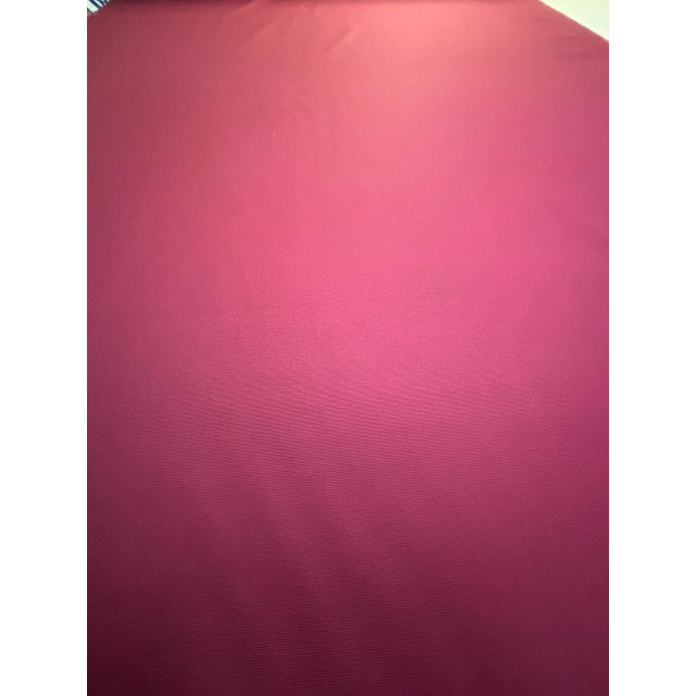 Brunschwig & Fils 58 Yards of Burgundy Ribbed Cotton Fabric From Brunschwig & Fils. For Sale - Image 4 of 5