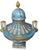 Blue Pair of Sèvres Style Celestial Blue Porcelain Urns. Early 20th Century, France. For Sale - Image 8 of 12