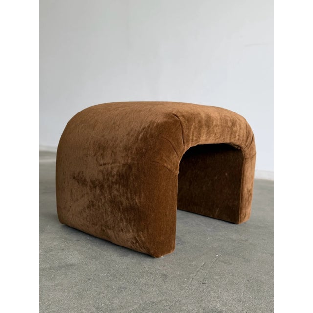 Mohair Waterfall Bench / Stool - Custom For Sale - Image 11 of 15