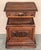 Italian Hand Carved Walnut Monumental Nightstands 19th Century With Drawer For Sale - Image 4 of 13