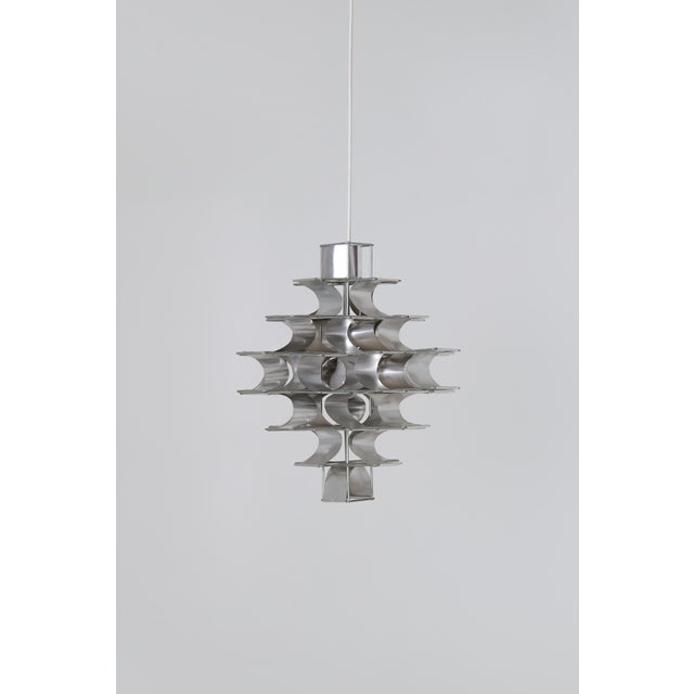 1970s Cassiopeia Seven-Tier Pendant Light by Max Sauze for Max Sauze Studio, 1970s For Sale - Image 5 of 14