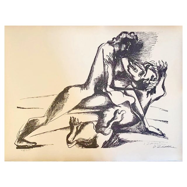 Ossip Zadkine, The Labors of Hercules, Fight Against the Nemean Lion, Lithograph For Sale