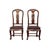 Brown Chinese Old Shanghai Design Solid Red Wood SuanZhiMu Rosewood Chairs - a Pair For Sale - Image 8 of 10
