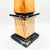 Black Large Obelisk in Hand Carved Yellow Marble of Siena and Black Marble of Portoro, Italy, 1970s For Sale - Image 8 of 9