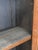 Antique Early 1900s Oak Console Cabinet With Doors, Shelves and a Marble Top For Sale - Image 17 of 18