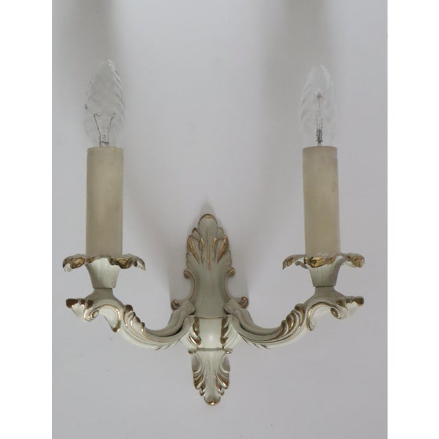Baroque Wall Sconces in Brass, 1960s For Sale - Image 11 of 14