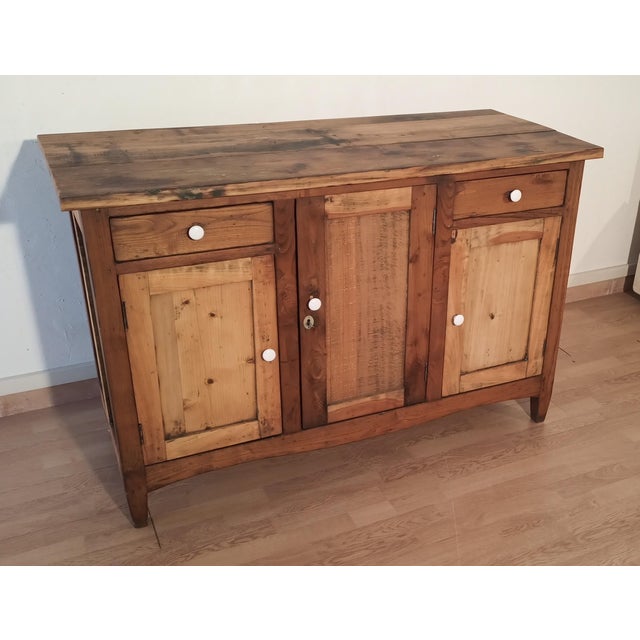 Vintage Italian Pine Sideboard, 1930s For Sale - Image 17 of 18