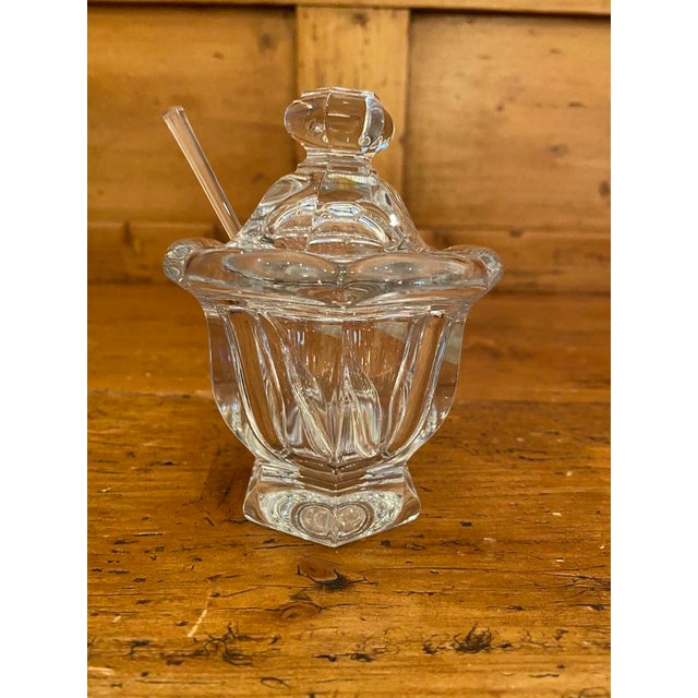 Contemporary Baccarat 3Piece Crystal Harcourt Missouri Mustard or Jam