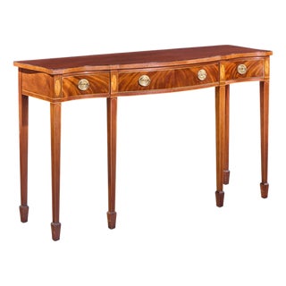 Baker Historic Charleston Collection Mahogany Sideboard Console Table For Sale