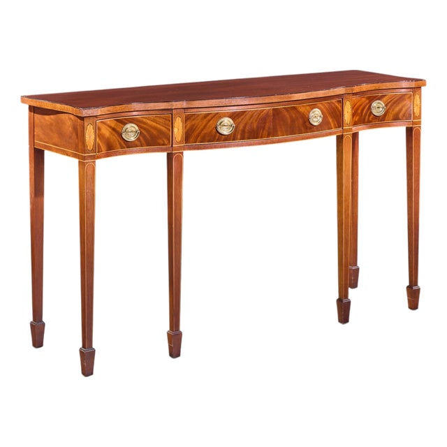 Baker Historic Charleston Collection Mahogany Sideboard Console Table For Sale
