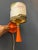 Mid-Century Space Age Orange Textile Sconce Wall Lamp For Sale - Image 6 of 11