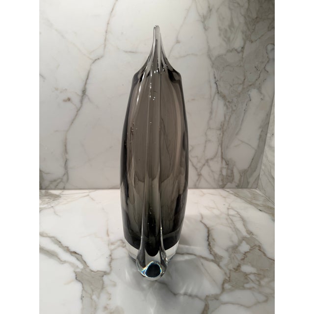Global Views Italian Hand Blown Glass Fin Vase Retail $1950 For Sale In Dallas - Image 6 of 9