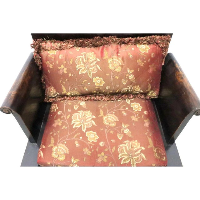 1950s Set of 10 Asian Wooden Armchairs For Sale - Image 4 of 7