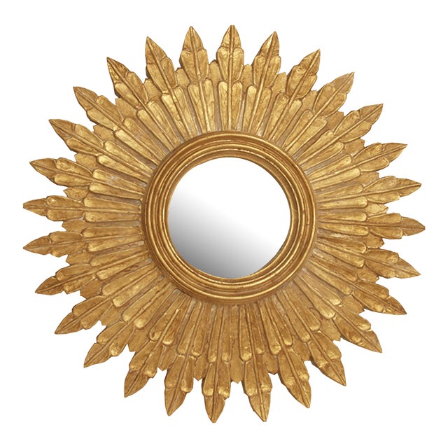 Matthew Izzo Home Santo Gold Leaf Wall Mirror For Sale