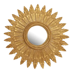 Matthew Izzo Home Santo Gold Leaf Wall Mirror